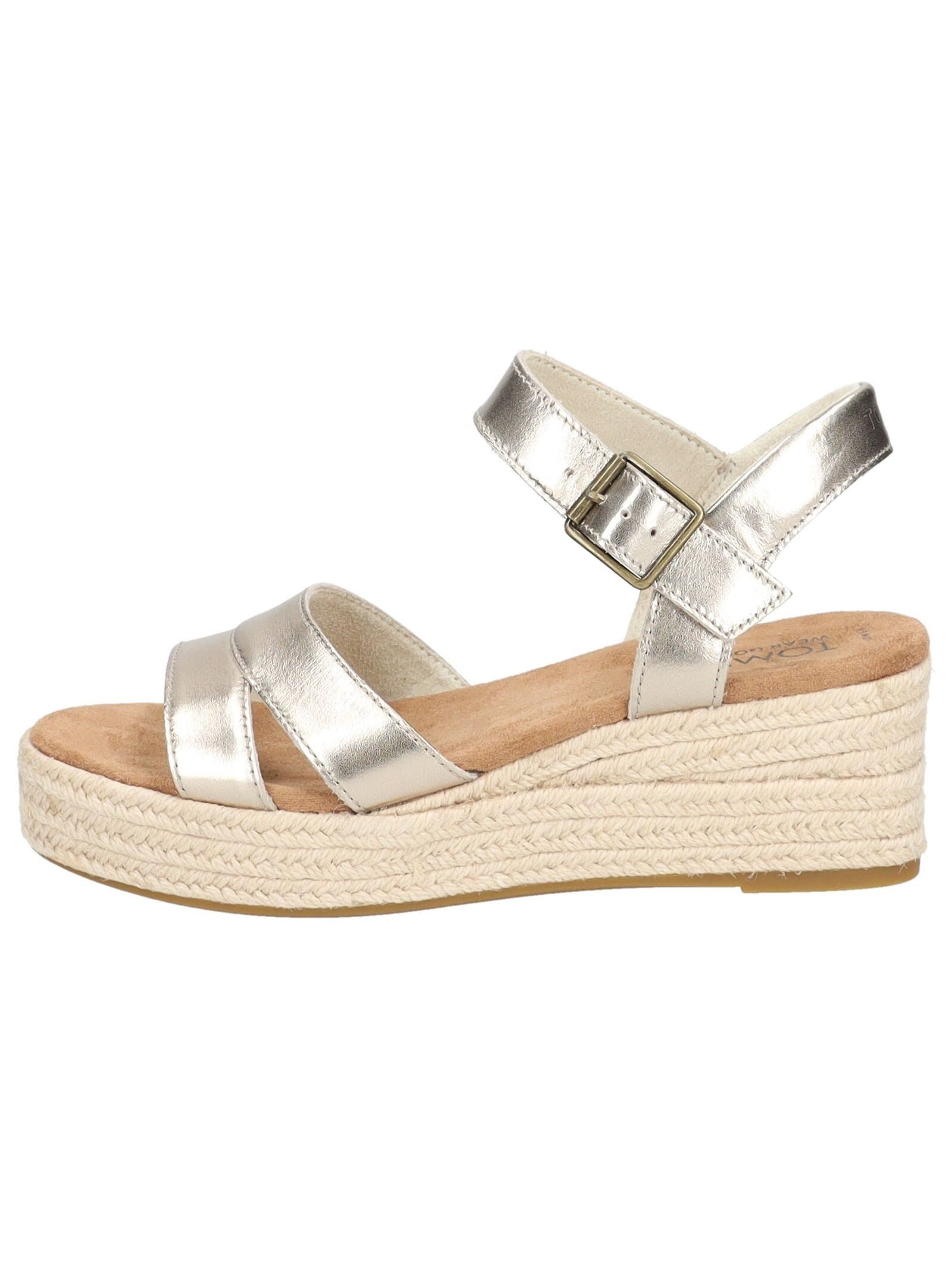 TOMS Sandalen Leder Keilsandalette günstig online kaufen