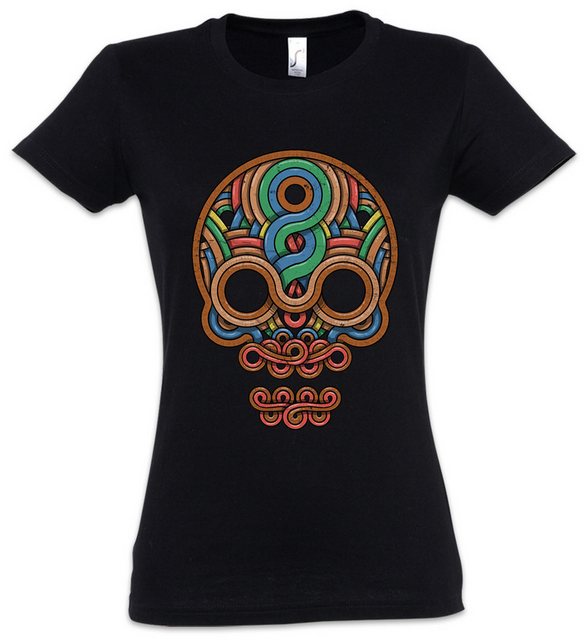 Urban Backwoods Print-Shirt Inca Skull Damen T-Shirt Inka Mayans Maya Aztec günstig online kaufen