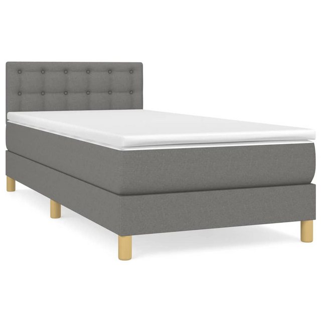 vidaXL Boxspringbett Bett Boxspringbett mit Matratze und LED Stoff (90 x 19 günstig online kaufen