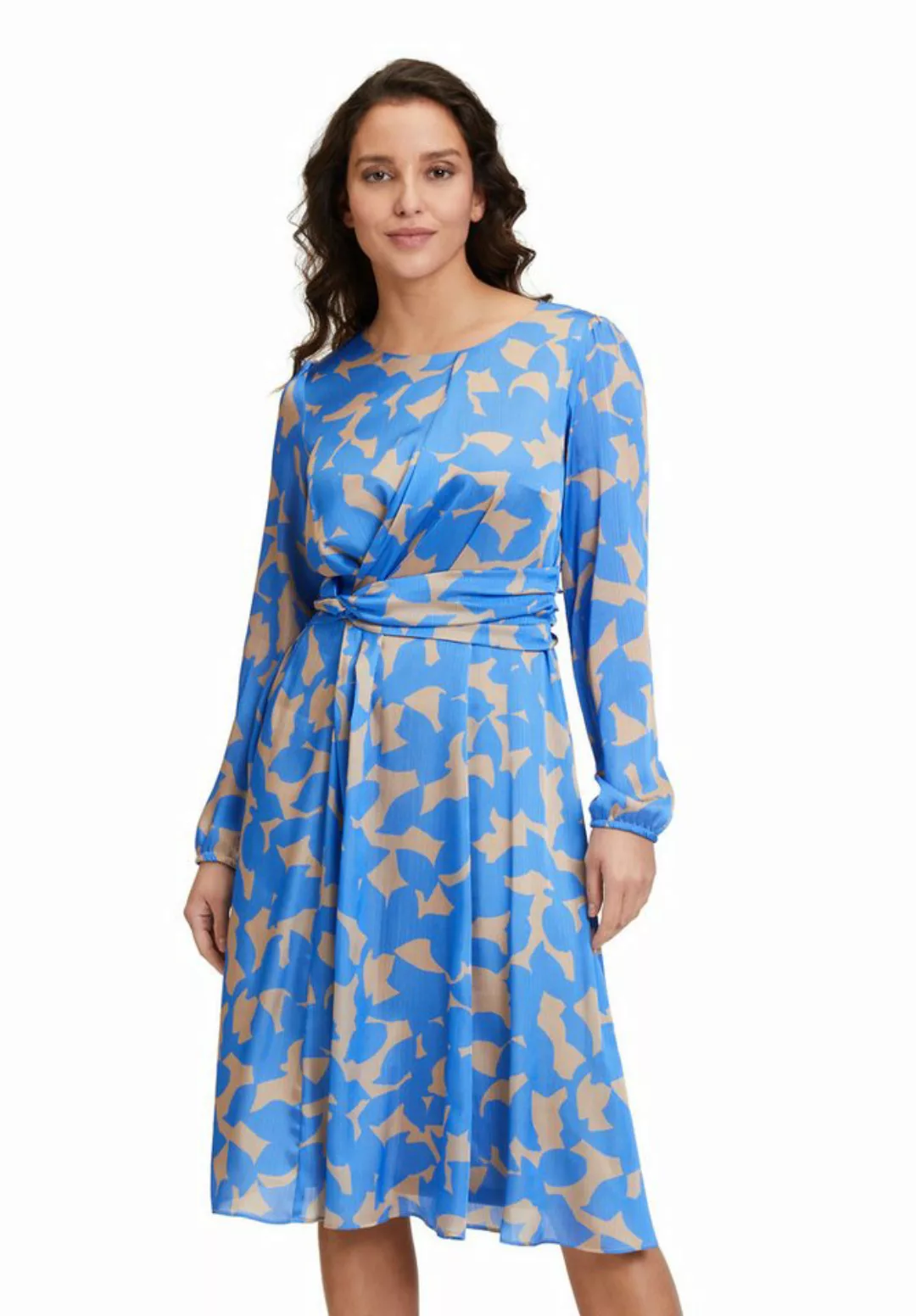 Betty&Co Chiffonkleid "Betty & Co Chiffonkleid langarm", Druck günstig online kaufen