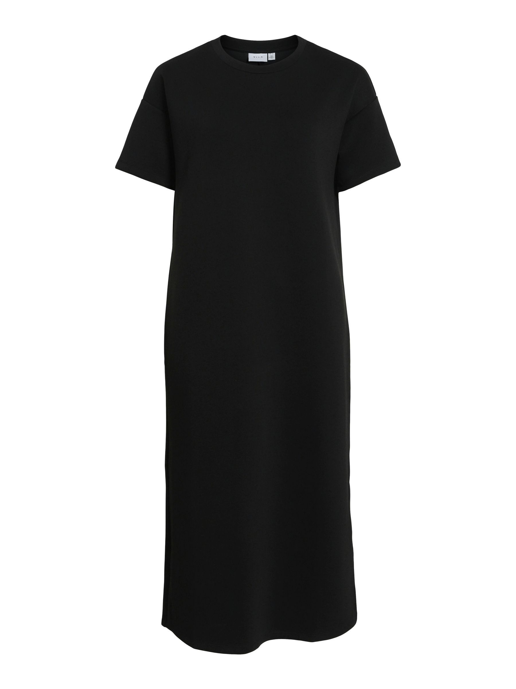 Vila Shirtkleid Minimalistisches Design mit Rundhals günstig online kaufen
