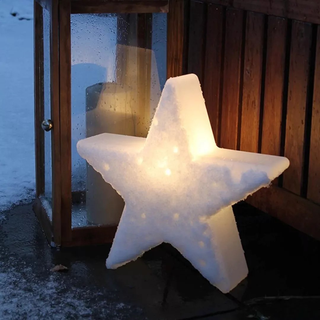LED Dekoleuchte Shining Star in Weiß 4,5W 450lm E27 IP43 2700K 400x100x370m günstig online kaufen