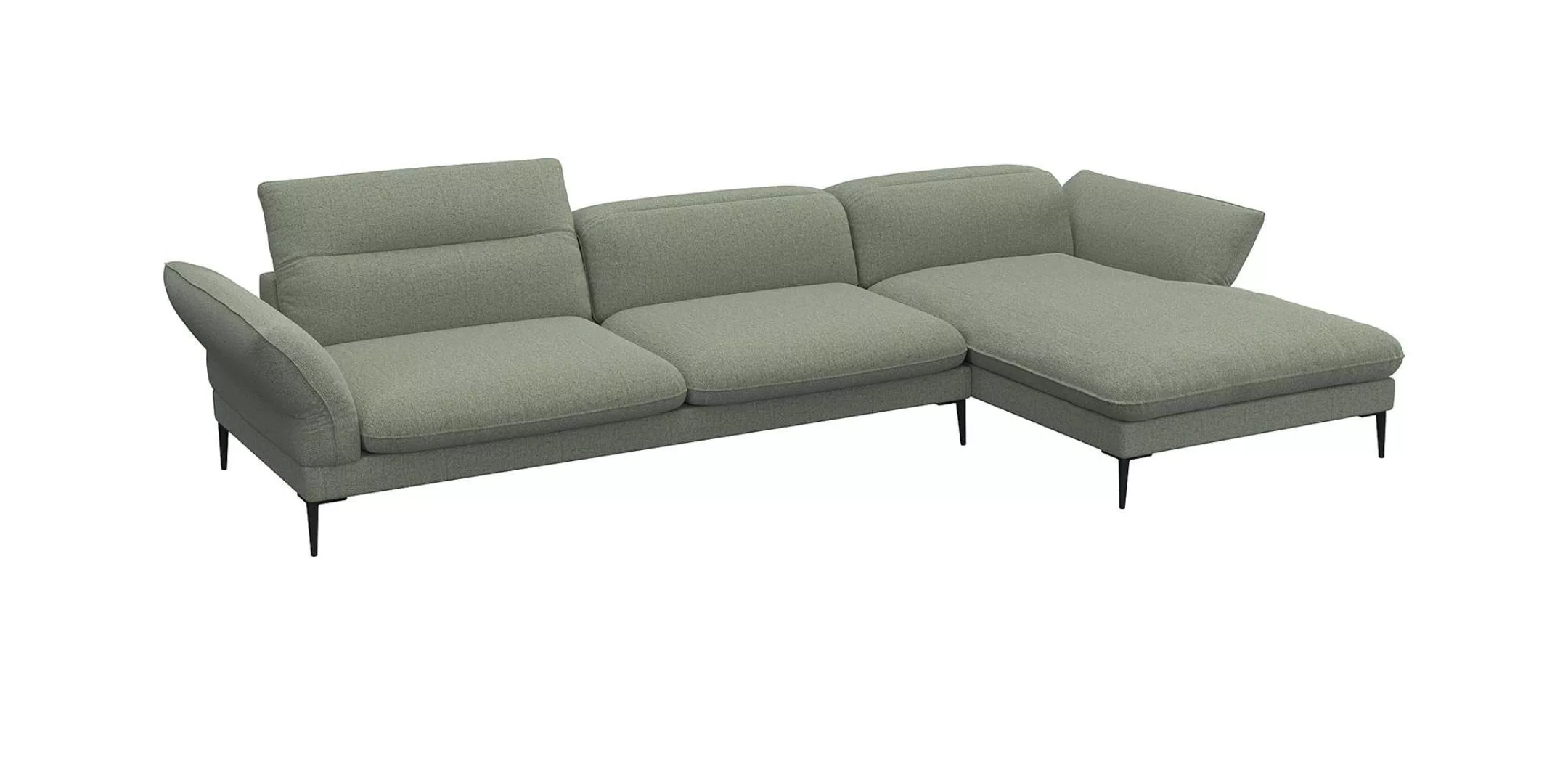 FLEXLUX Ecksofa "Salino, Funktionssofa mit Recamiere, Relaxsofa, Ecksofa", günstig online kaufen