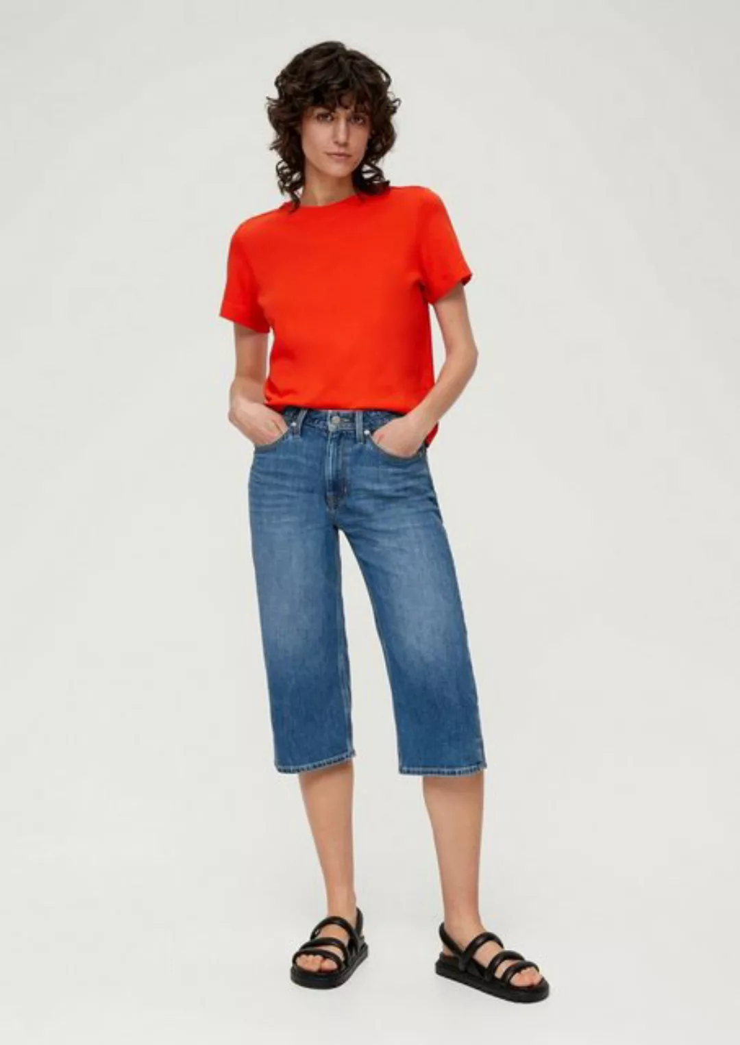 s.Oliver 7/8-Jeans Karolin Comfort Culotte / Relaxed Fit / Mid Rise / Strai günstig online kaufen