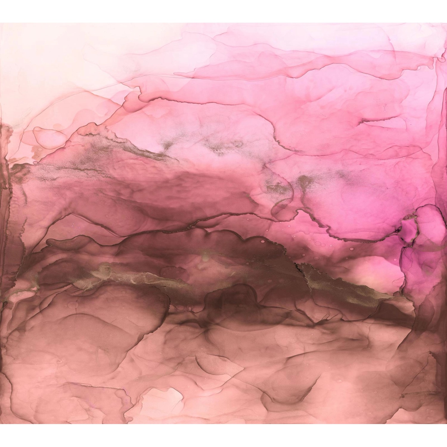 Bricoflor Farbverlauf Tapete in Rosa Rot Wasserfarben Vliestapete in Pink I günstig online kaufen