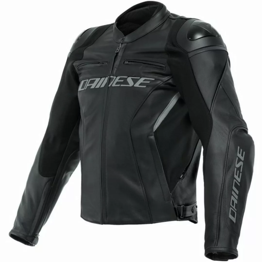 Dainese Motorradjacke Dainese Racing 4 Lederjacke Schwarz / Schwarz günstig online kaufen