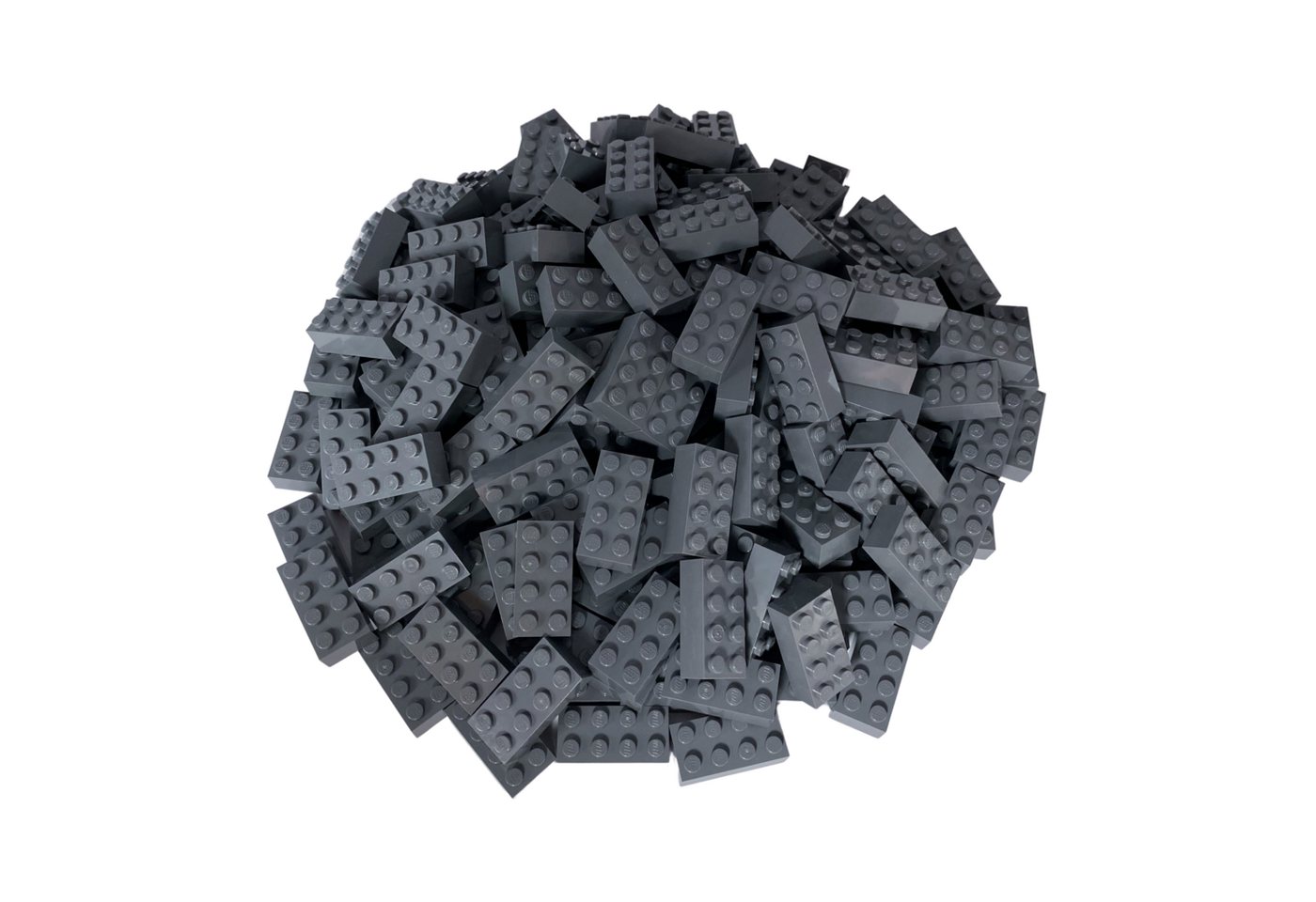 LEGO® Spielbausteine LEGO® 2x4 Steine Hochsteine Dunkelgrau - 3001 NEU! Men günstig online kaufen