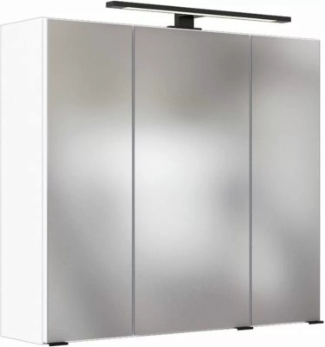 Lomadox LED- Spiegelschrank 70 cm MANLY-03 weiß B/H/T: 70/64/20 cm günstig online kaufen