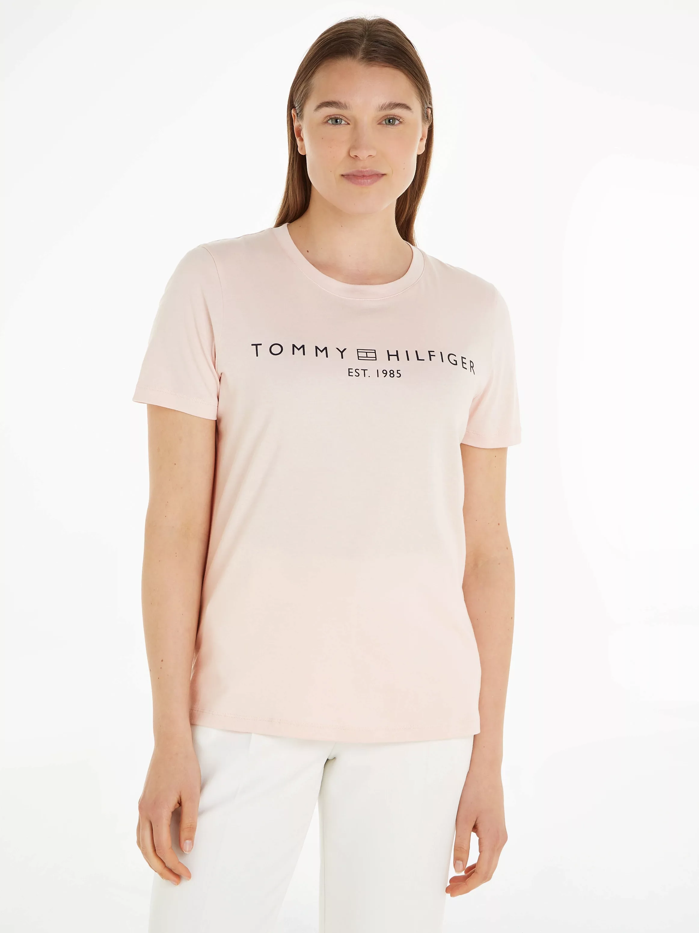 Tommy Hilfiger T-Shirt REG CORP LOGO C-NK SS mit Logo günstig online kaufen