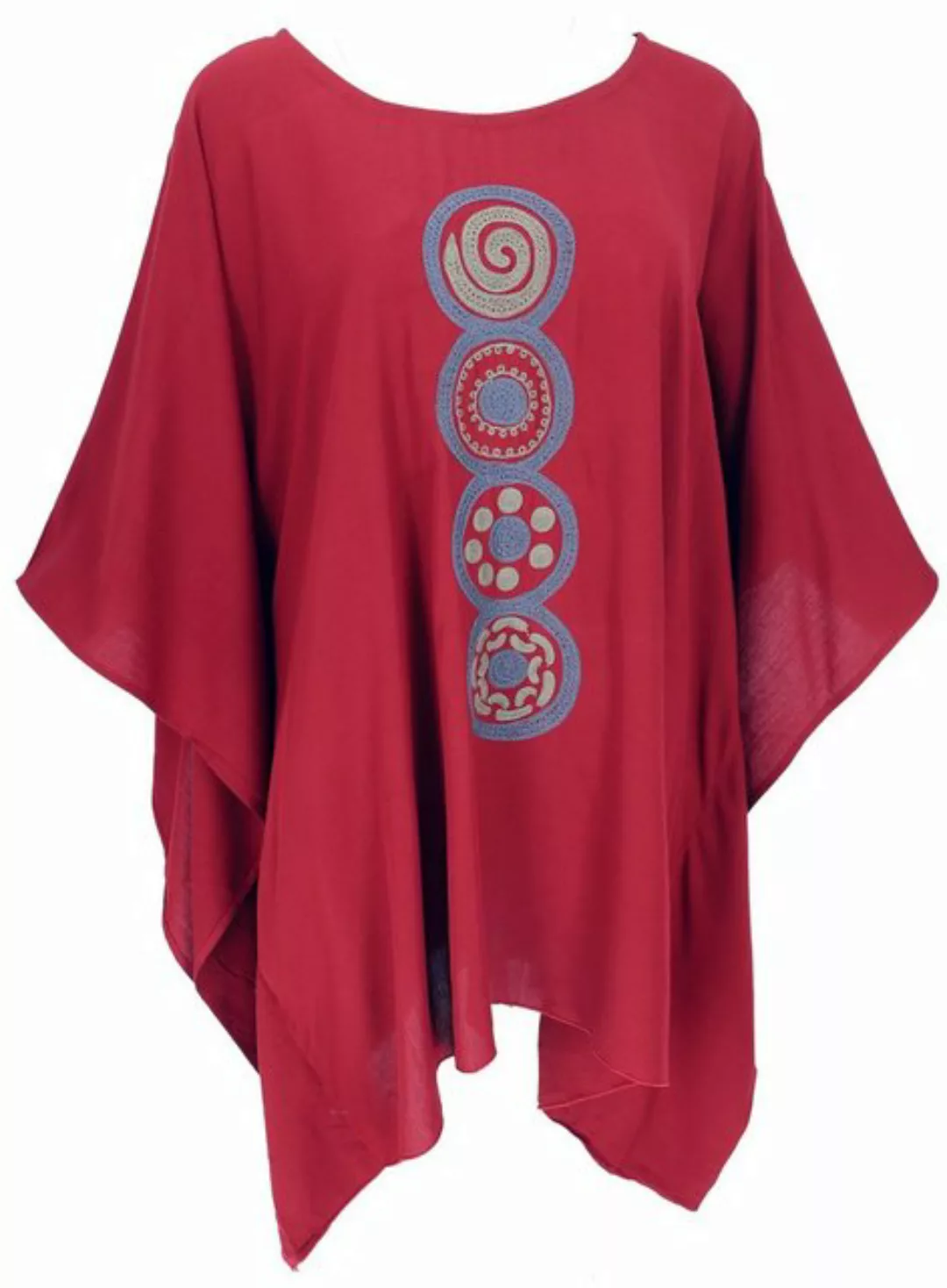 Guru-Shop Longbluse Besticktes Hippie Ponchokleid, Minikleid.. alternative günstig online kaufen