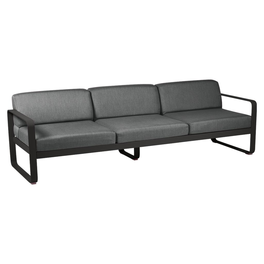 Bellevie 3-Sitzer Lounge-Sofa 42 Lakritze A3 Graphitgrau günstig online kaufen