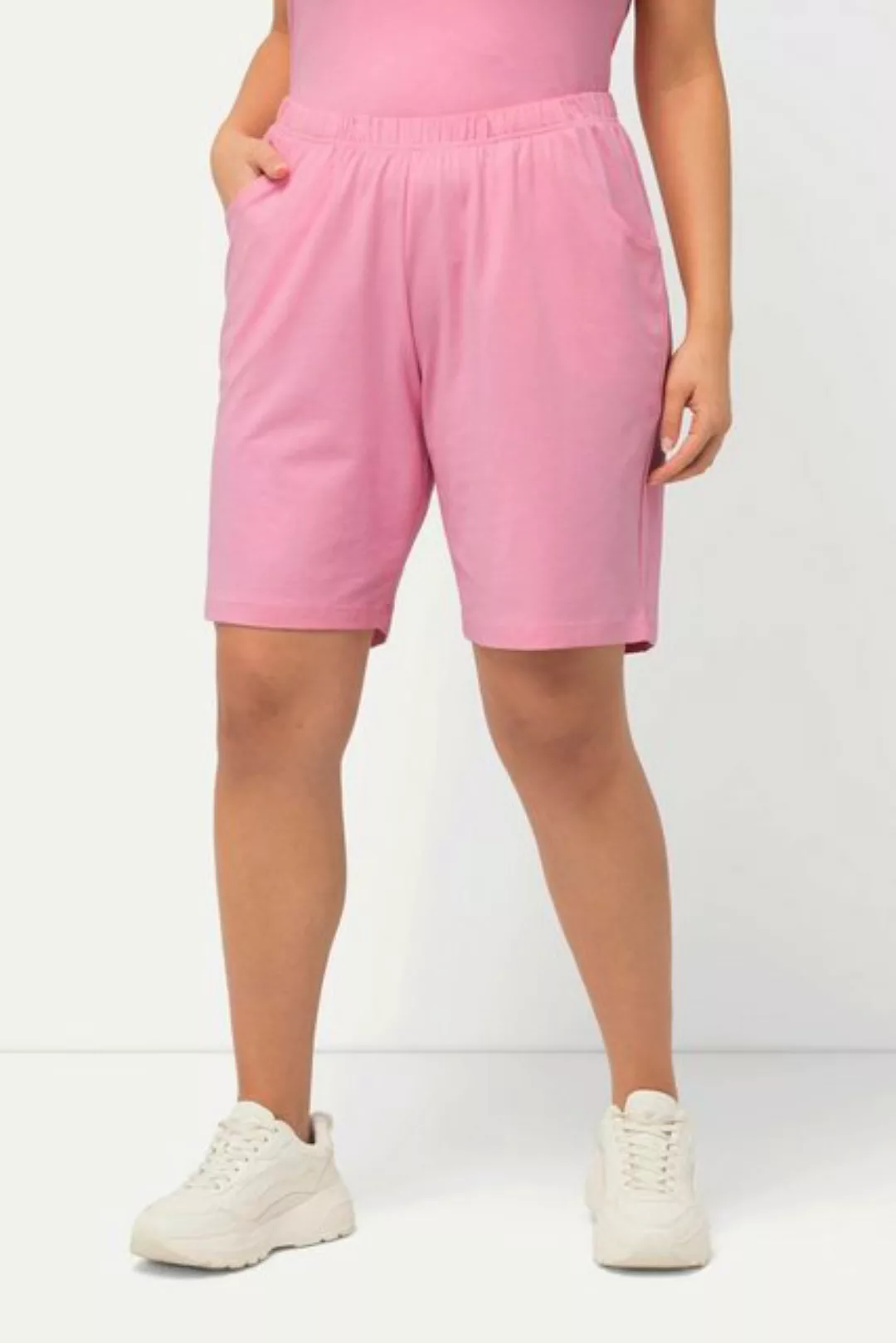 Ulla Popken Bermudas Jerseyshorts Taschen Elastikbund günstig online kaufen