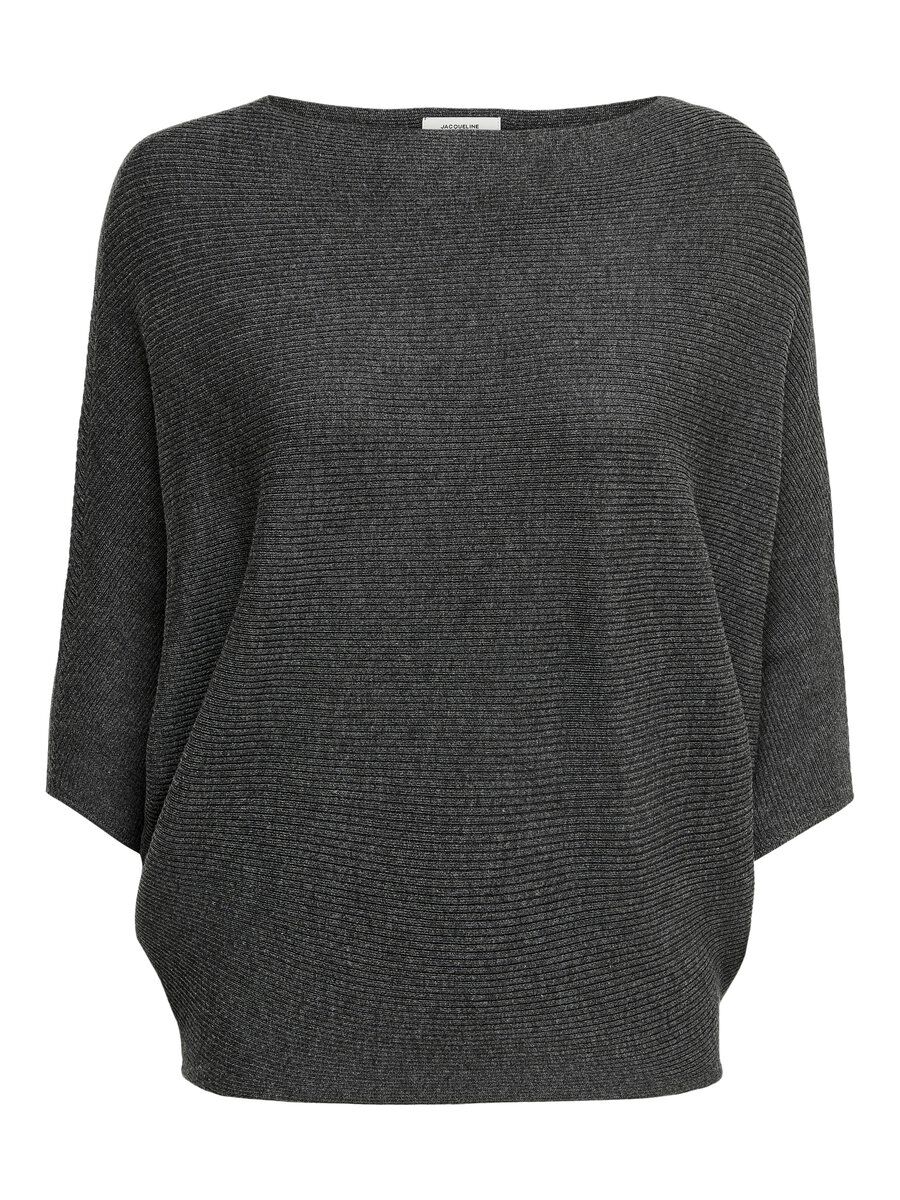 Jdy Behave Batsleeve Pullover XL Dark Grey Melange / Detail Melange günstig online kaufen