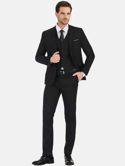 Allthemen Anzug (3 tlg, Sakko & Weste & Hose) Slim Fit für Hochzeit günstig online kaufen