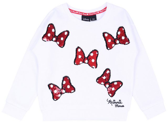 Sarcia.eu Sweatshirt Weißes Minnie Mouse Sweatshirt DISNEY mit Schleifen 4- günstig online kaufen