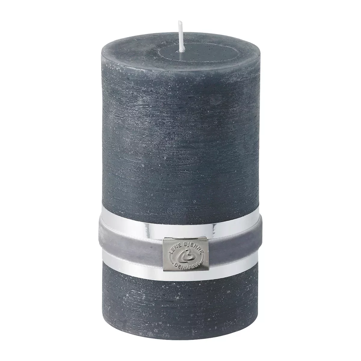 Lene Bjerre Rustic Kerze dark grey Ø7,5cm 12,5cm günstig online kaufen