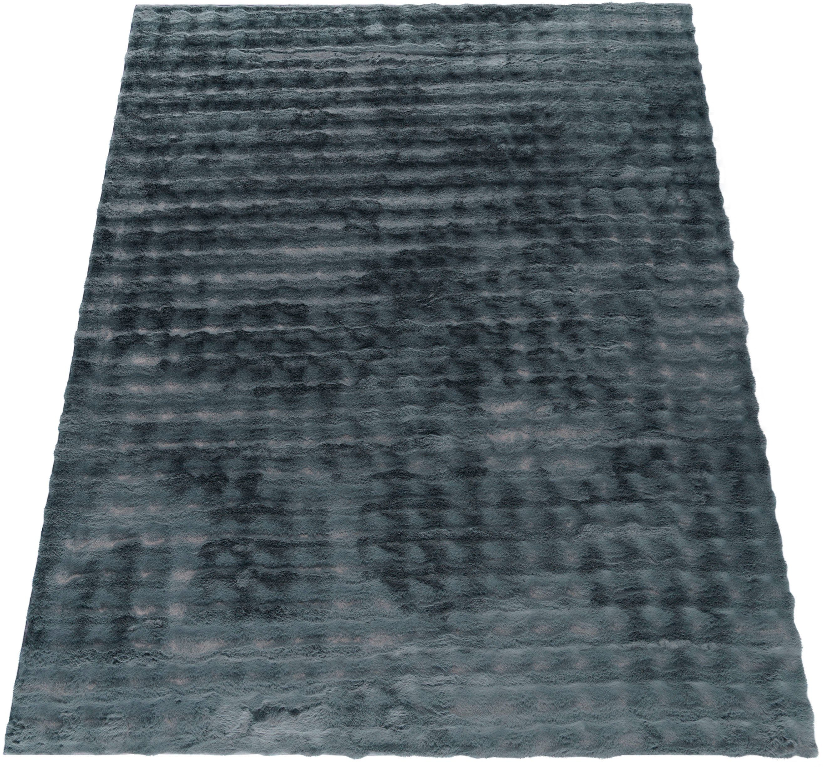 Paco Home Hochflor-Teppich »Arnheim 741«, rechteckig, 34 mm Höhe, Uni Farbe günstig online kaufen