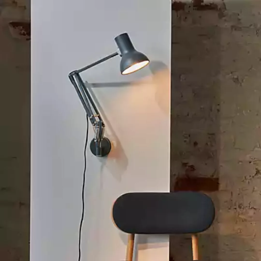 Anglepoise Type 75 Mini Schreibtischleuchte mit Wandbefestigung, Alpine wei günstig online kaufen