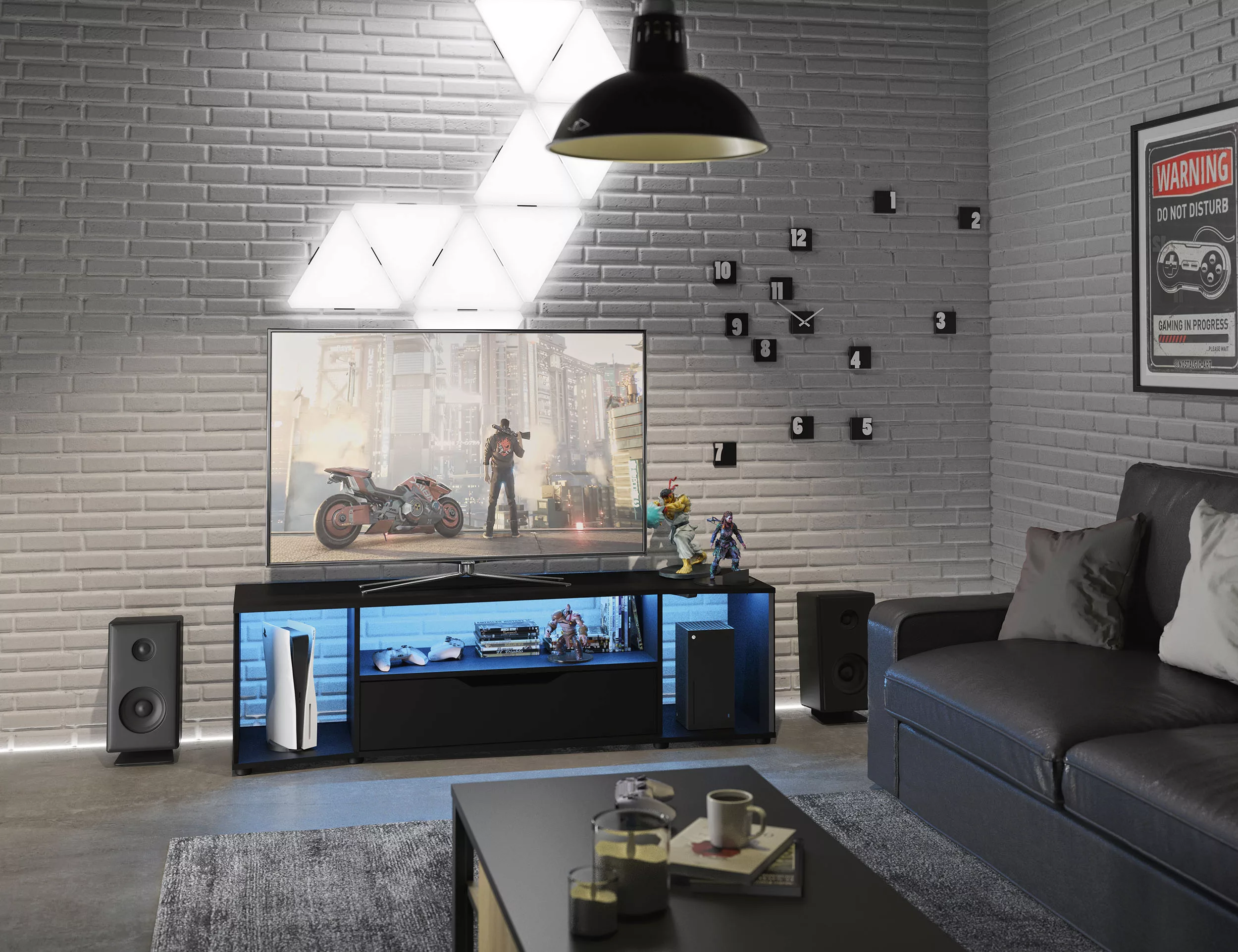 Gami Media-Board "HACK", TV-Möbel speziell für Gamer entwickelt günstig online kaufen