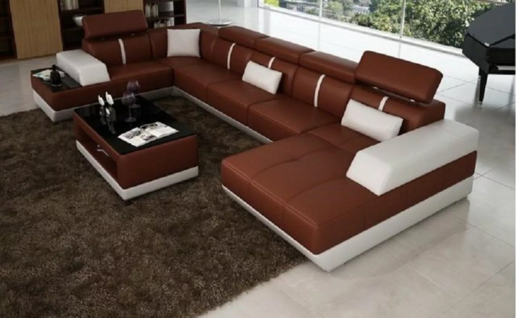 JVmoebel Ecksofa Design Wohnlandschaft U Form big Ecksofa Sofa Couch Polste günstig online kaufen