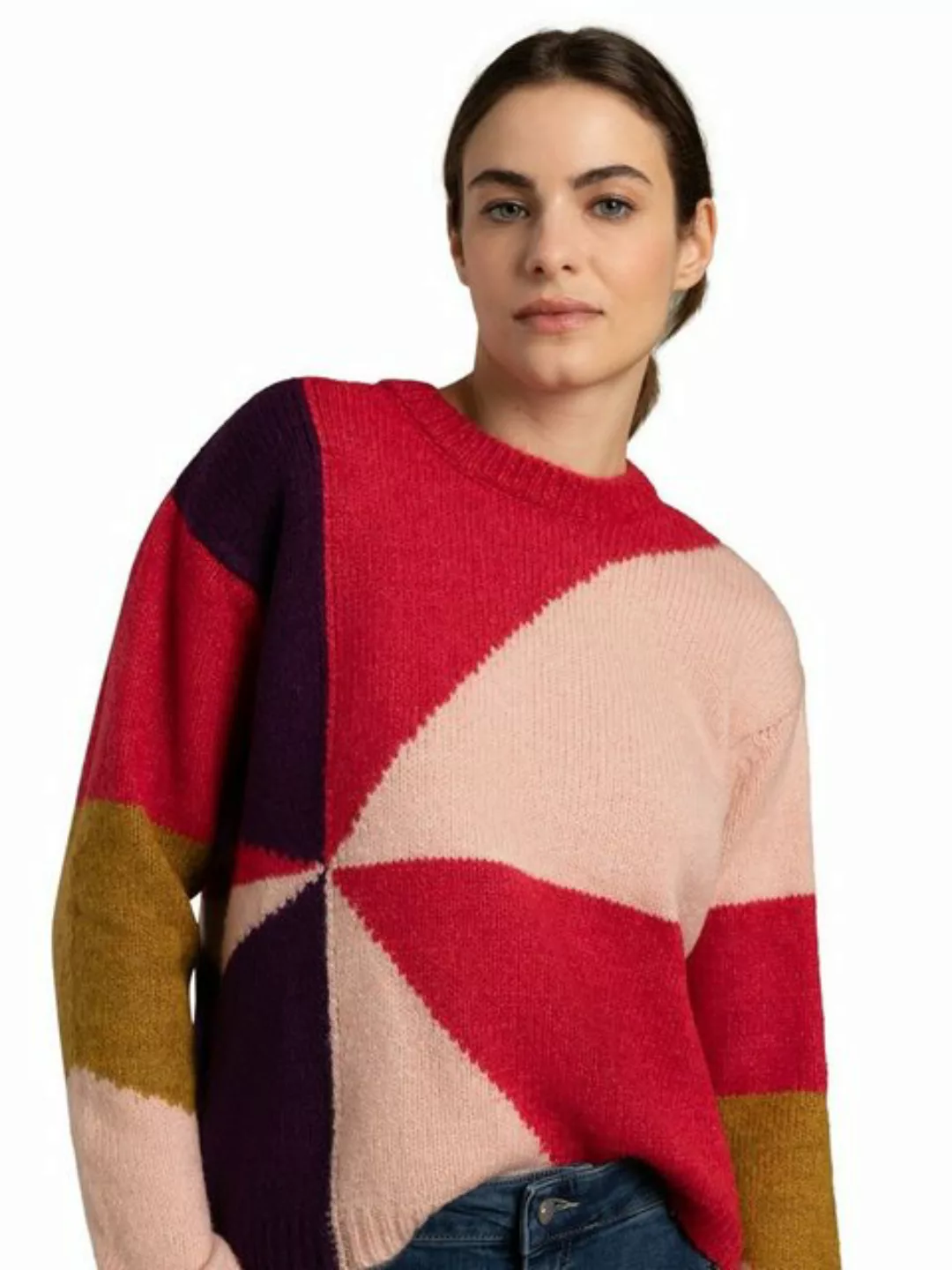 Pullover mit Pompons, lila, Winter-Kollektion günstig online kaufen