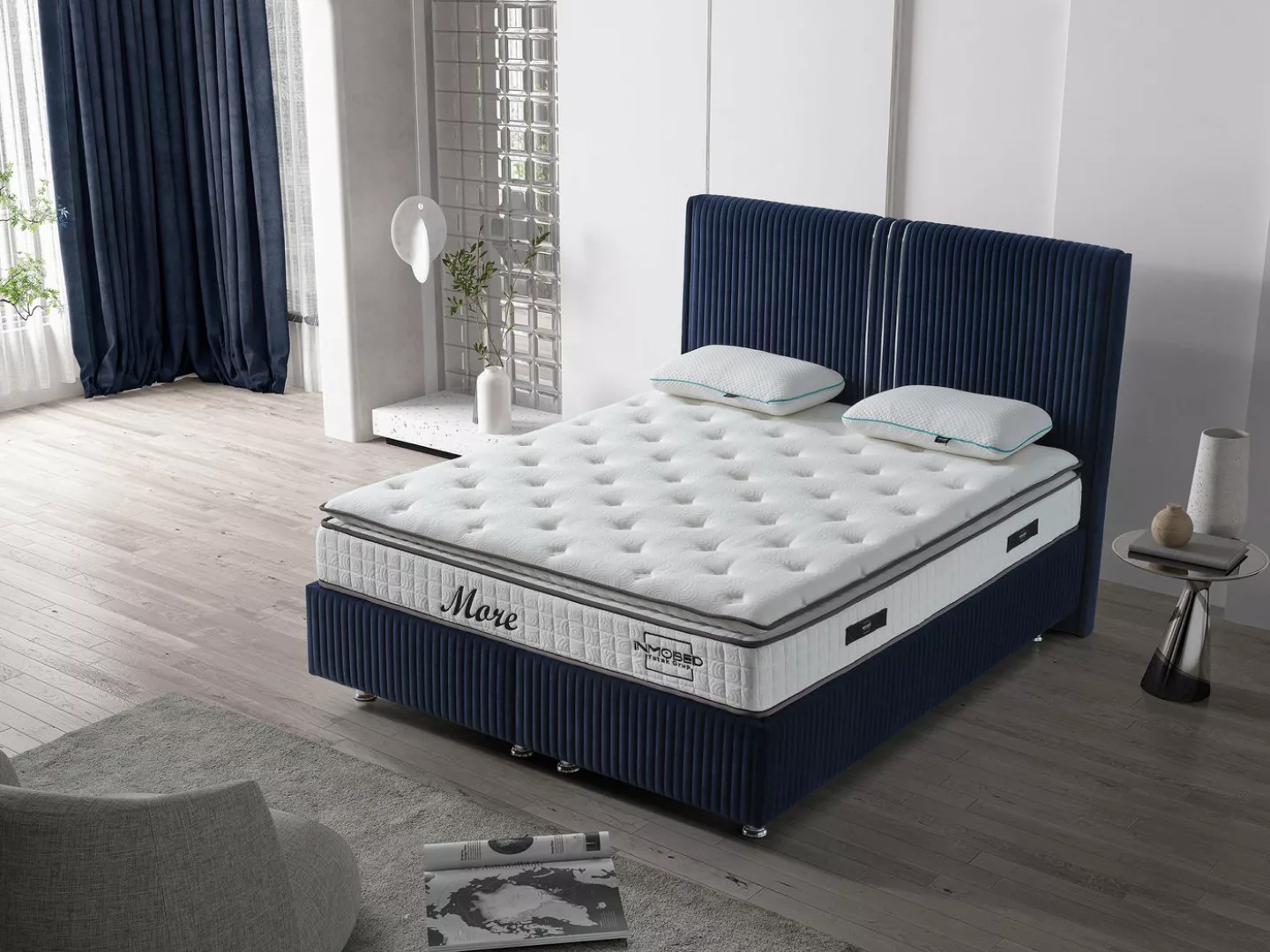 Sitheim-Europe Boxspringbett Boxspringbett Design MORE Bett inkl Matratze günstig online kaufen