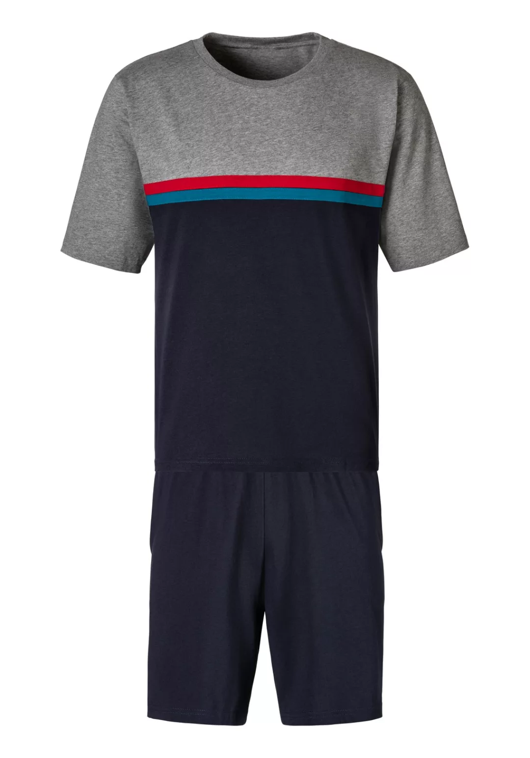 le jogger Pyjama, (2 tlg., 1 Stück), mit Colorblock günstig online kaufen