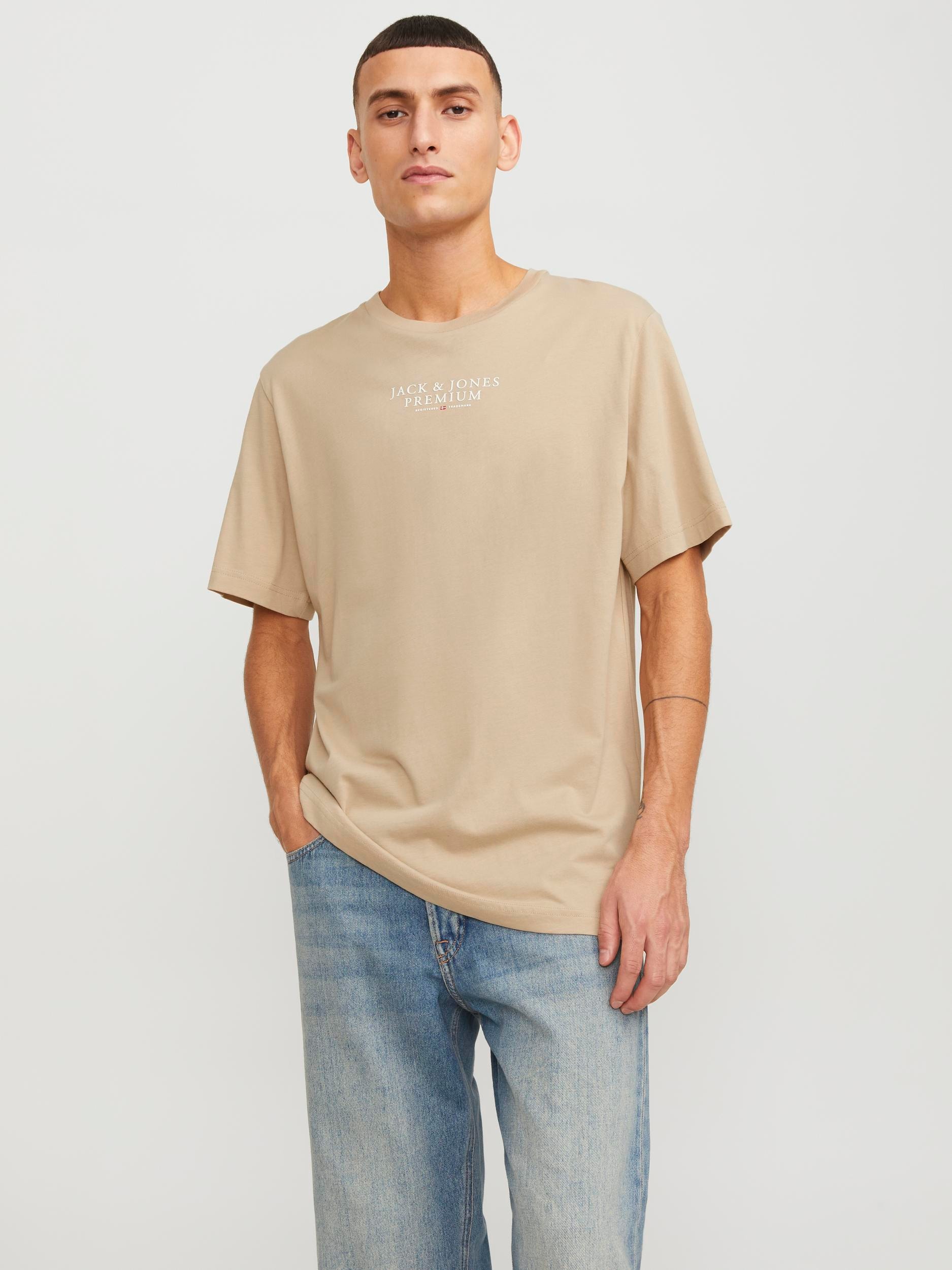 Jack & Jones Rundhalsshirt "JPRBLUARCHIE TEE CREW NECK" günstig online kaufen