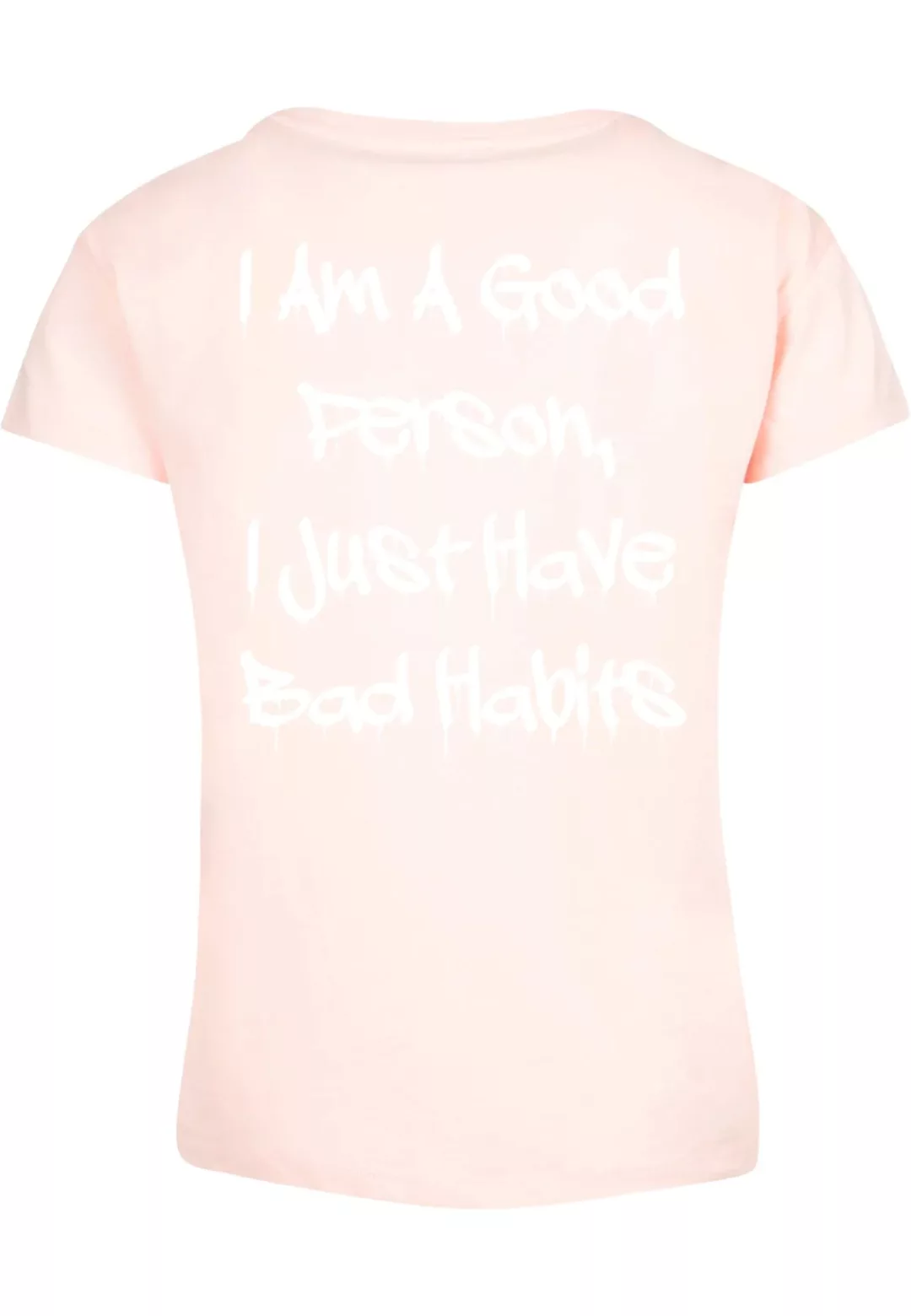 Merchcode T-Shirt "Merchcode Damen Ladies Bad Habits Box Tee" günstig online kaufen