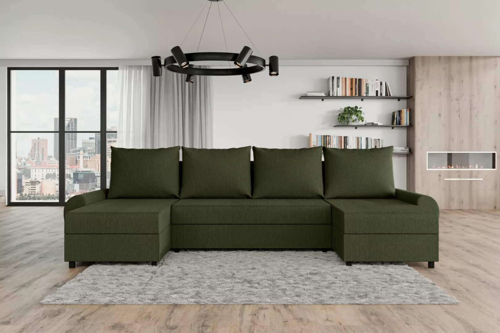 ALTDECOR Wohnlandschaft TUSCANY-U, Couch mit Schlaffunktion, Wohnzimmer - W günstig online kaufen