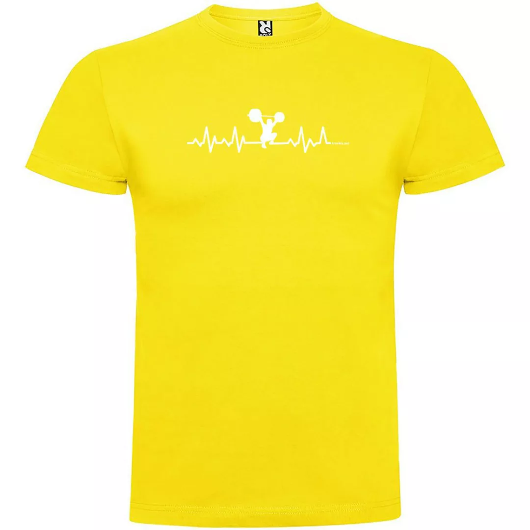 Kruskis Fitness Heartbeat Kurzärmeliges T-shirt 2XL Yellow günstig online kaufen