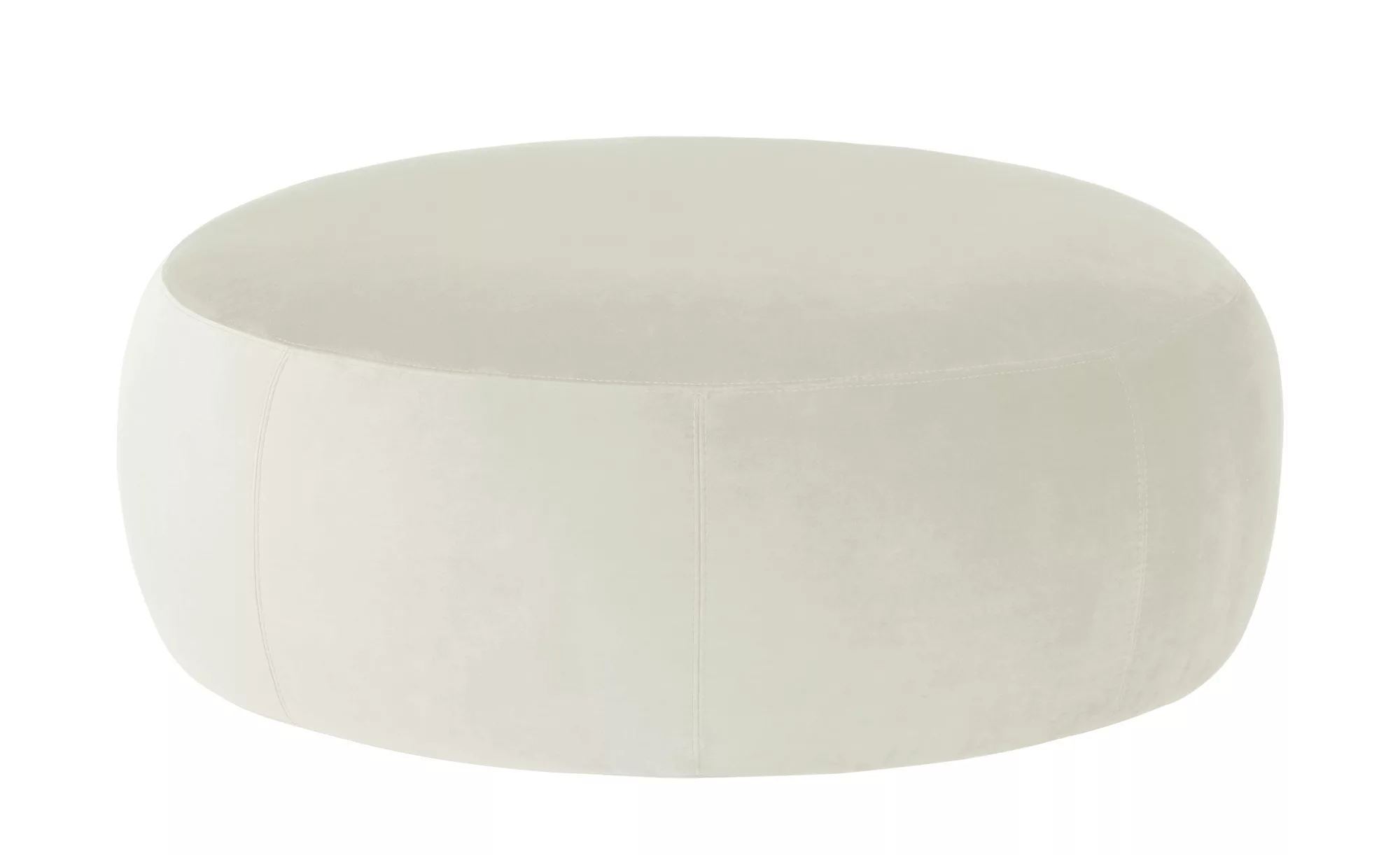 Samt Hocker  Amadi ¦ creme ¦ Maße (cm): B: 105 H: 40 Polstermöbel > Hocker günstig online kaufen