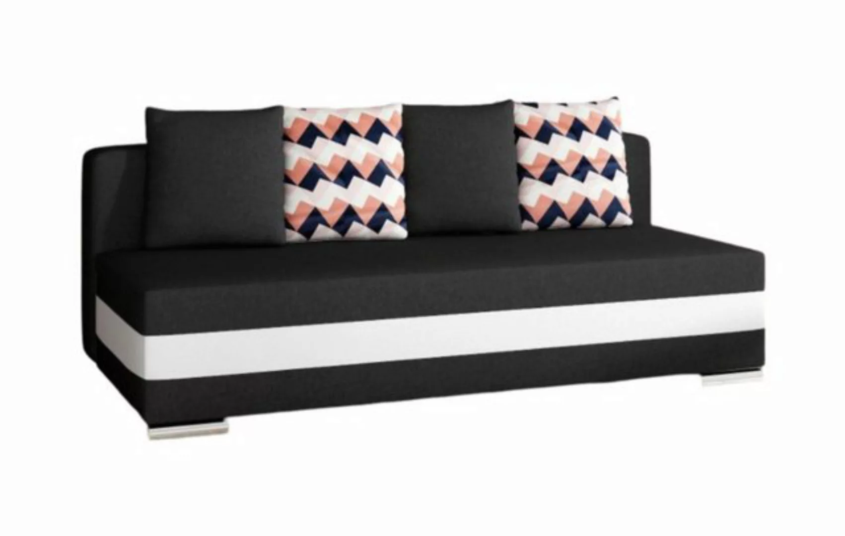 Luxusbetten24 Schlafsofa Designer Sofa Carina, mit Schlaffunktion und Staur günstig online kaufen