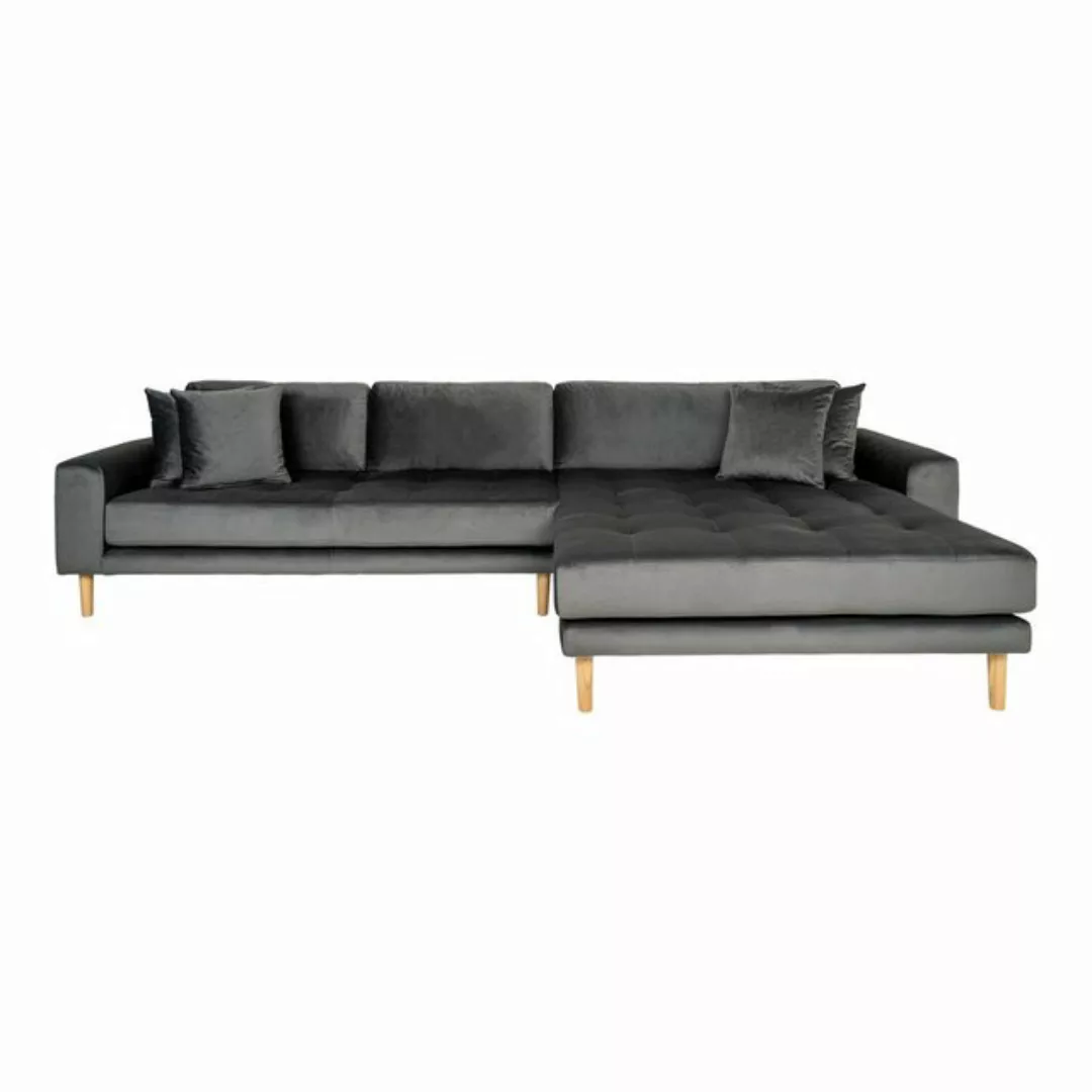 ebuy24 Sofa Lido Loungesofa linksgewendet mit 4 Kissen, grau., 1 Teile günstig online kaufen