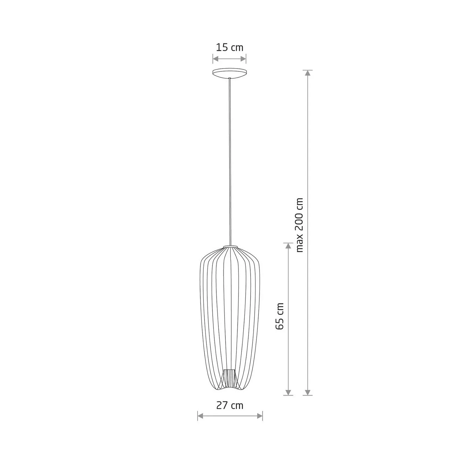 Hängeleuchte Pumpkin S, hellgrau, Ø 27 cm, Metall, GU10 günstig online kaufen