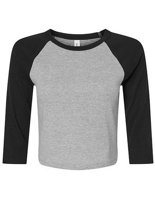 Bella Langarmshirt bauchfreies Damen Langarmshirt - 3/4 Raglan Shirt für Fr günstig online kaufen