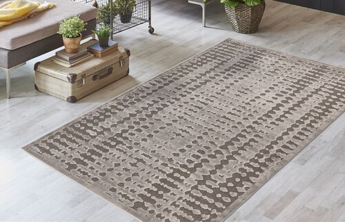 Kayoom Teppich »Madita 325«, rechteckig, 9 mm Höhe, 252.000 Points / m², Un günstig online kaufen