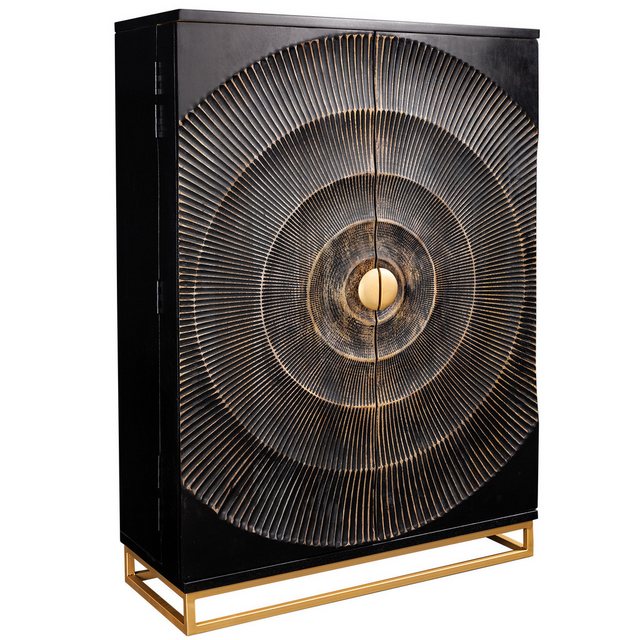 riess-ambiente Barschrank GOLDEN SUNSET 140cm schwarz / gold (Einzelartikel günstig online kaufen