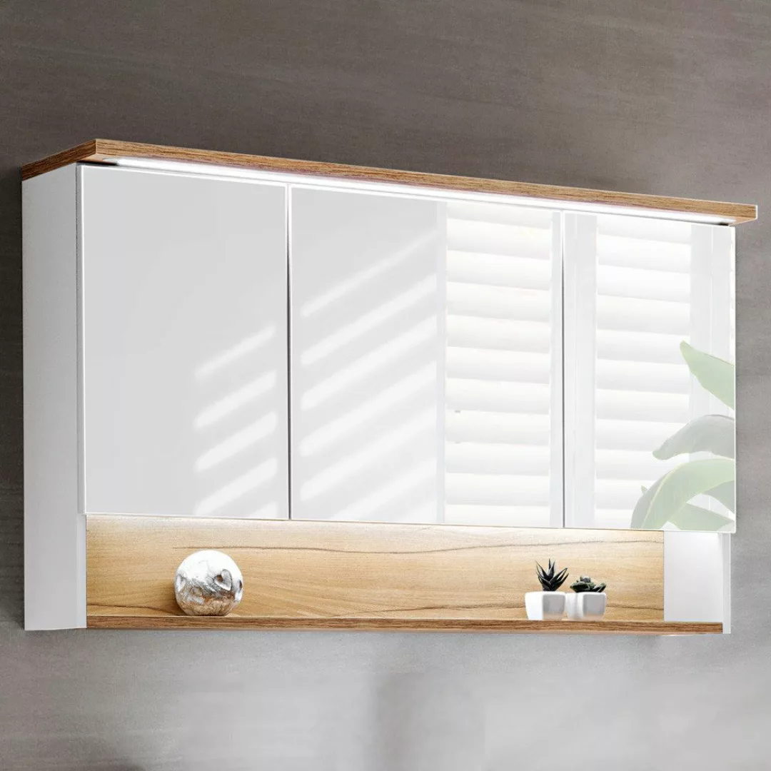 Lomadox Spiegelschrank BERMUDA-56 Badezimmer 120cm LED- günstig online kaufen