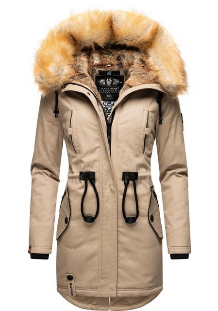 Navahoo Wintermantel "Bombii", stylischer Damen Winterparka mit Kunstfell-K günstig online kaufen