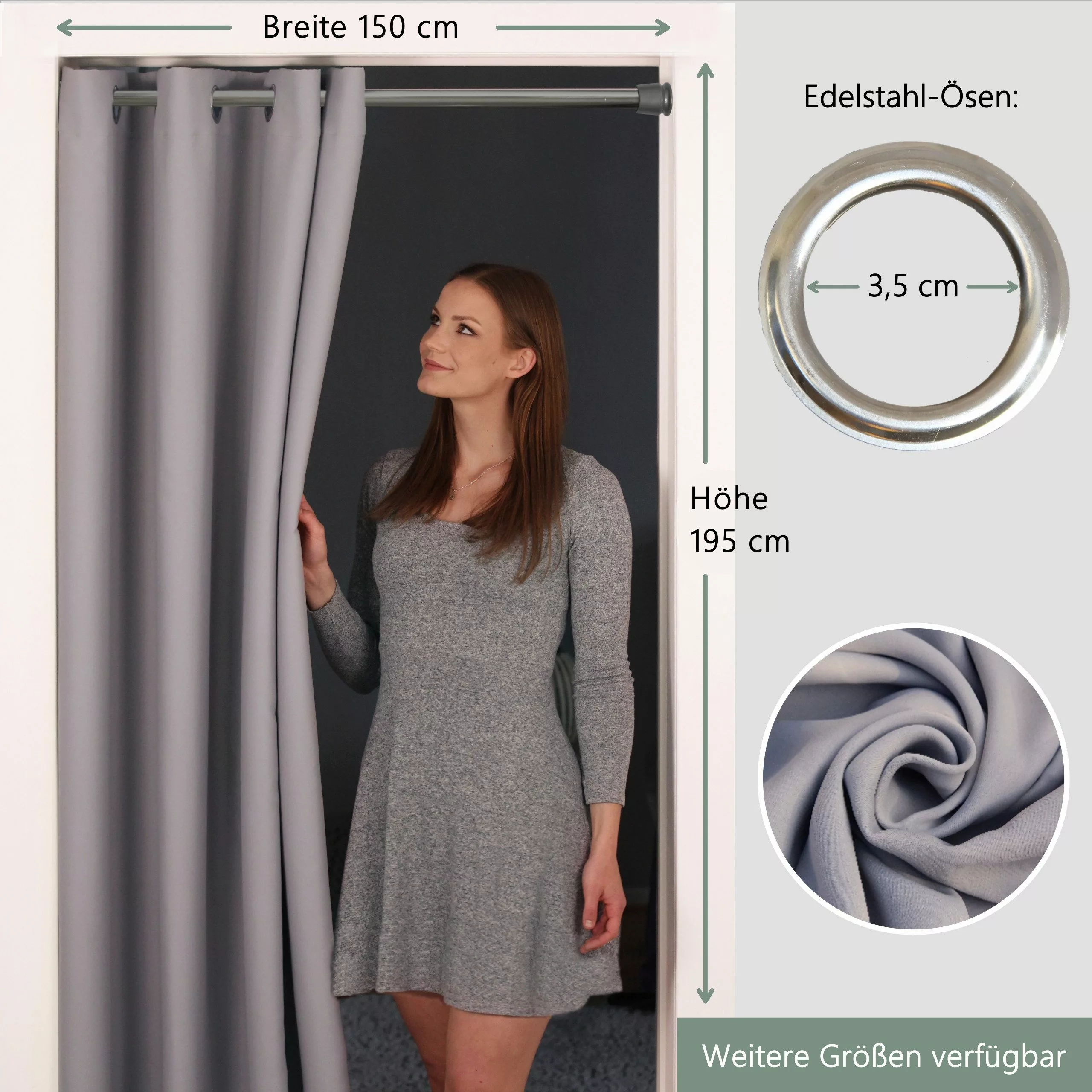 tinycurtains Türvorhang für alle gängigen Türgrößen, günstig online kaufen