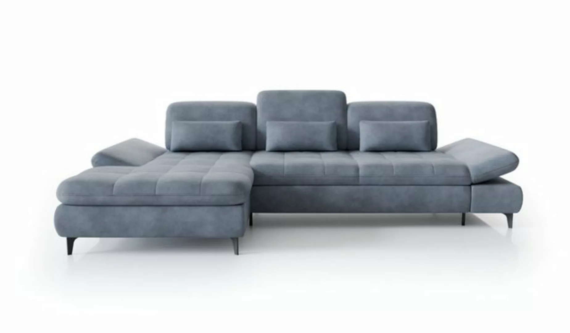 Hygger Möbelhaus Ecksofa NOLA Sofa L Form Incl. Arm und Kopfteilverstellung günstig online kaufen