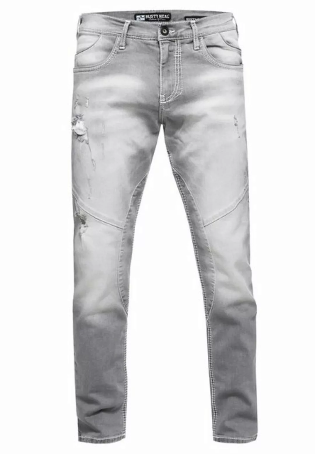 Rusty Neal Straight-Jeans "NISHO", mit trendigen Used-Details günstig online kaufen