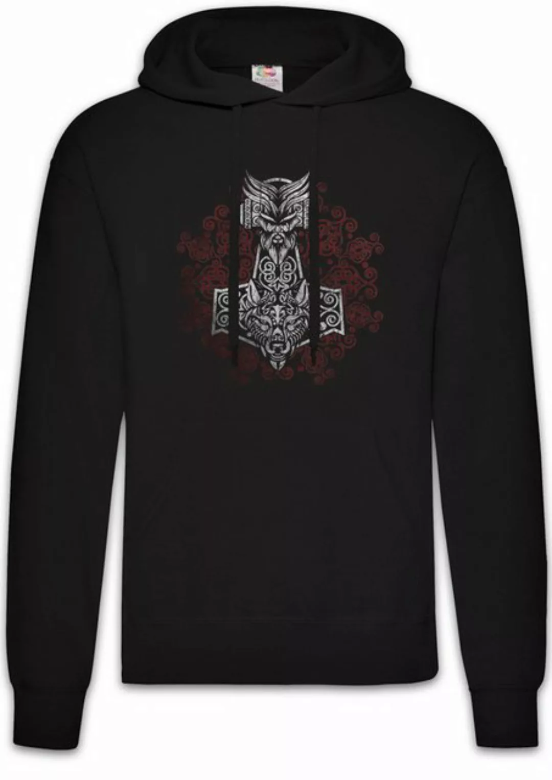 Urban Backwoods Hoodie Thors Hammer Ornaments Herren Hoodie Mjölnir Mjölnr günstig online kaufen