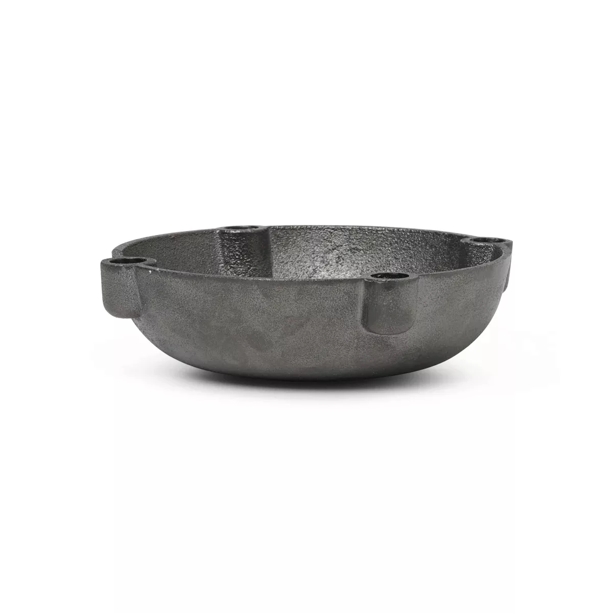 Kerzenleuchter Bowl  Small metall schwarz / Ø 14 cm - Messing - Ferm Living günstig online kaufen