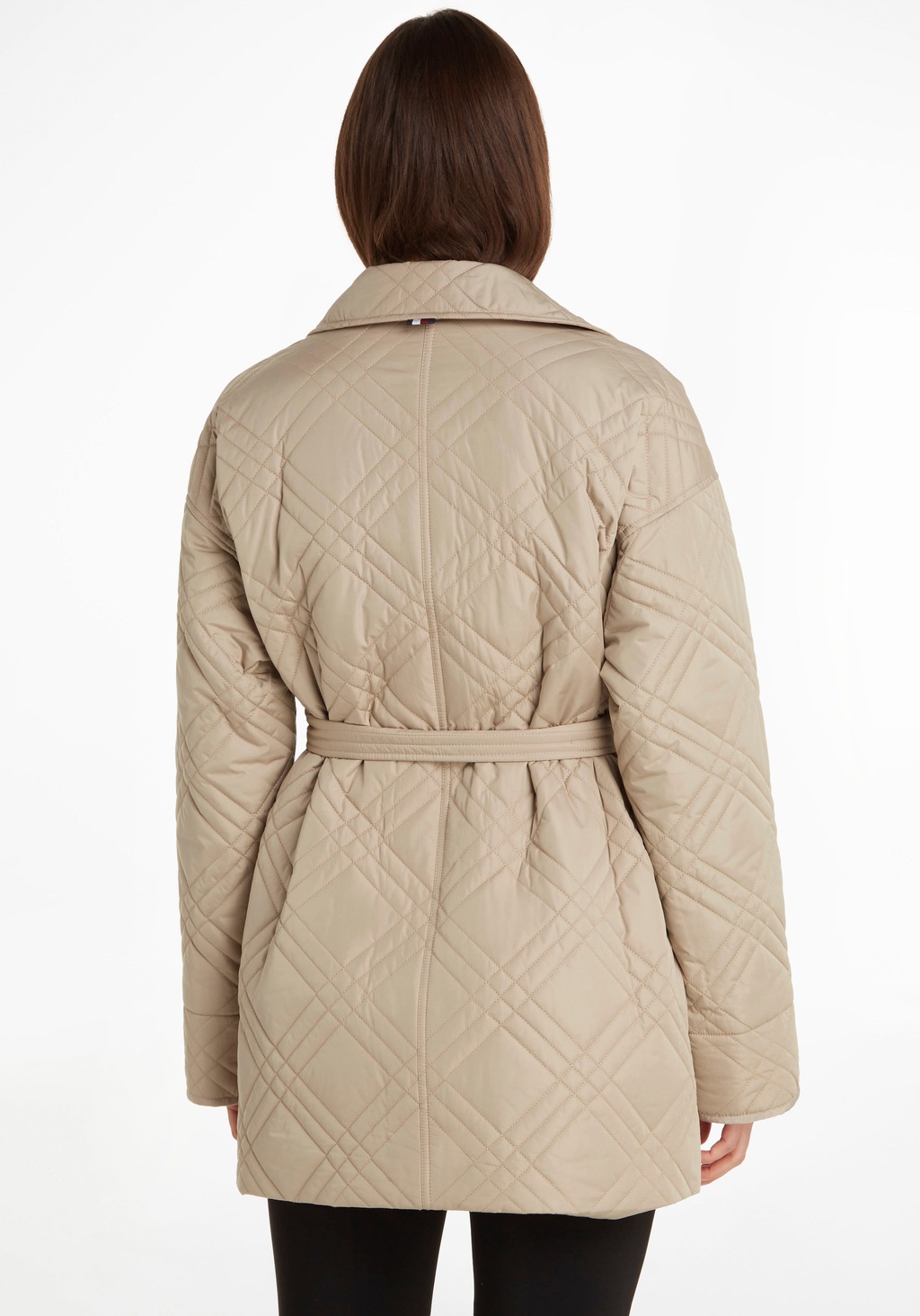 Tommy Hilfiger Steppmantel "QUILTED SHORT TRENCH", mit Bindegürtel und Tomm günstig online kaufen