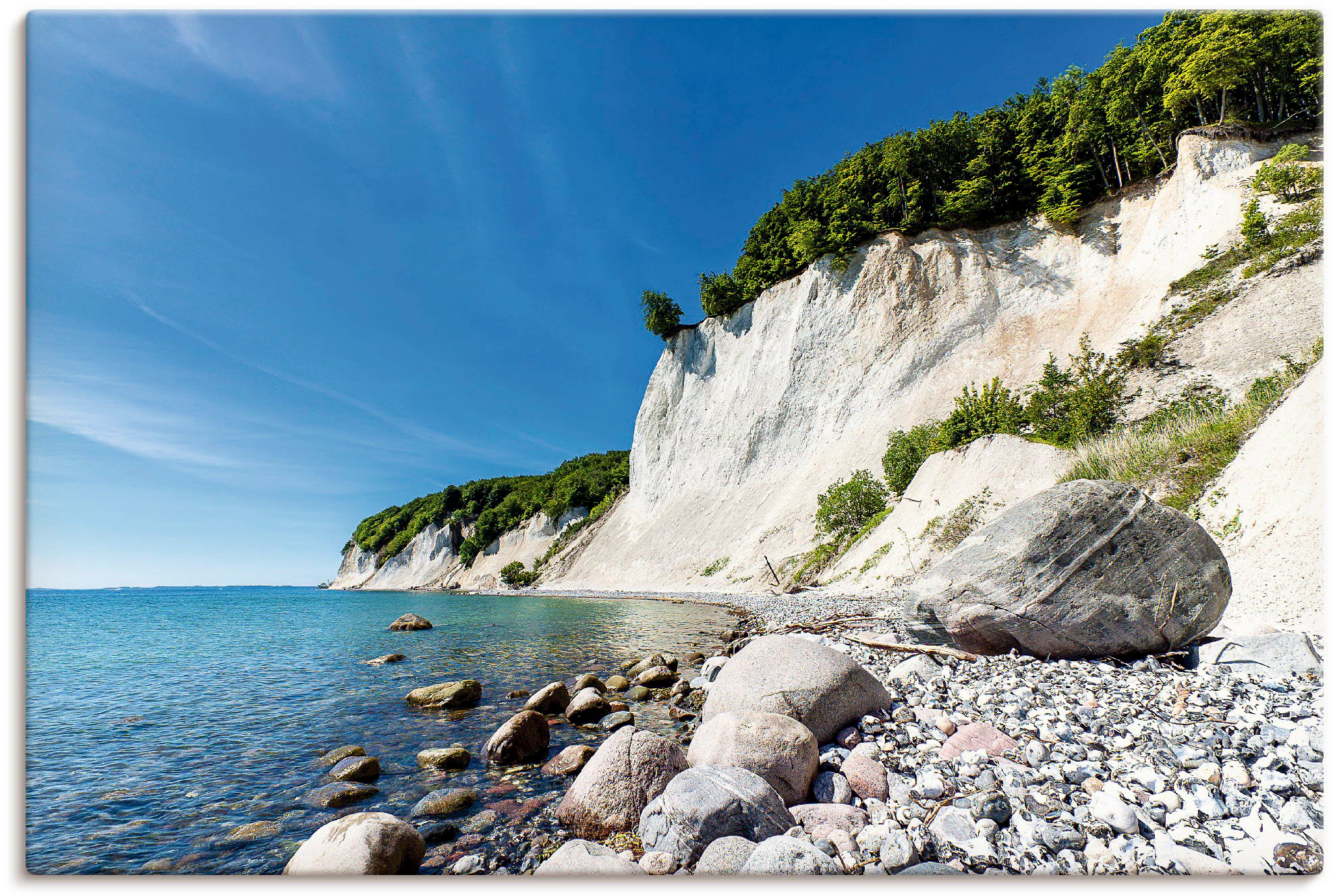 Artland Leinwandbild "Kreidefelsen auf der Insel Rügen 2", Küste, (1 St.), günstig online kaufen
