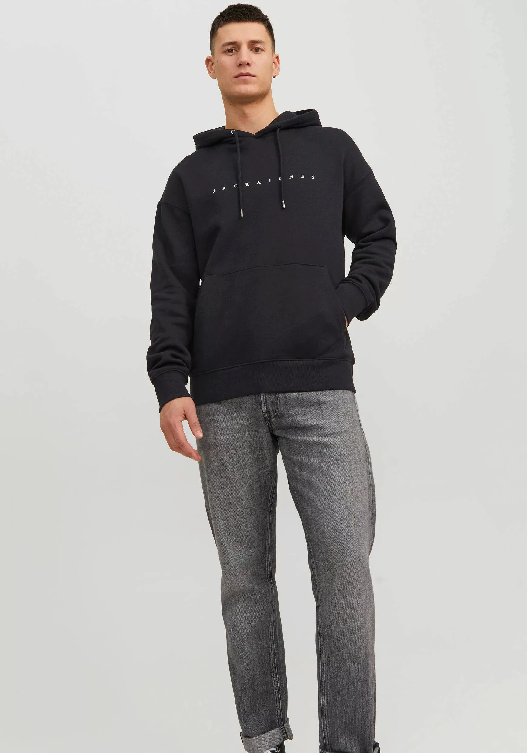 Jack & Jones Kapuzensweatshirt JJESTAR JJ SWEAT HOOD NOOS mit Logo Print im günstig online kaufen