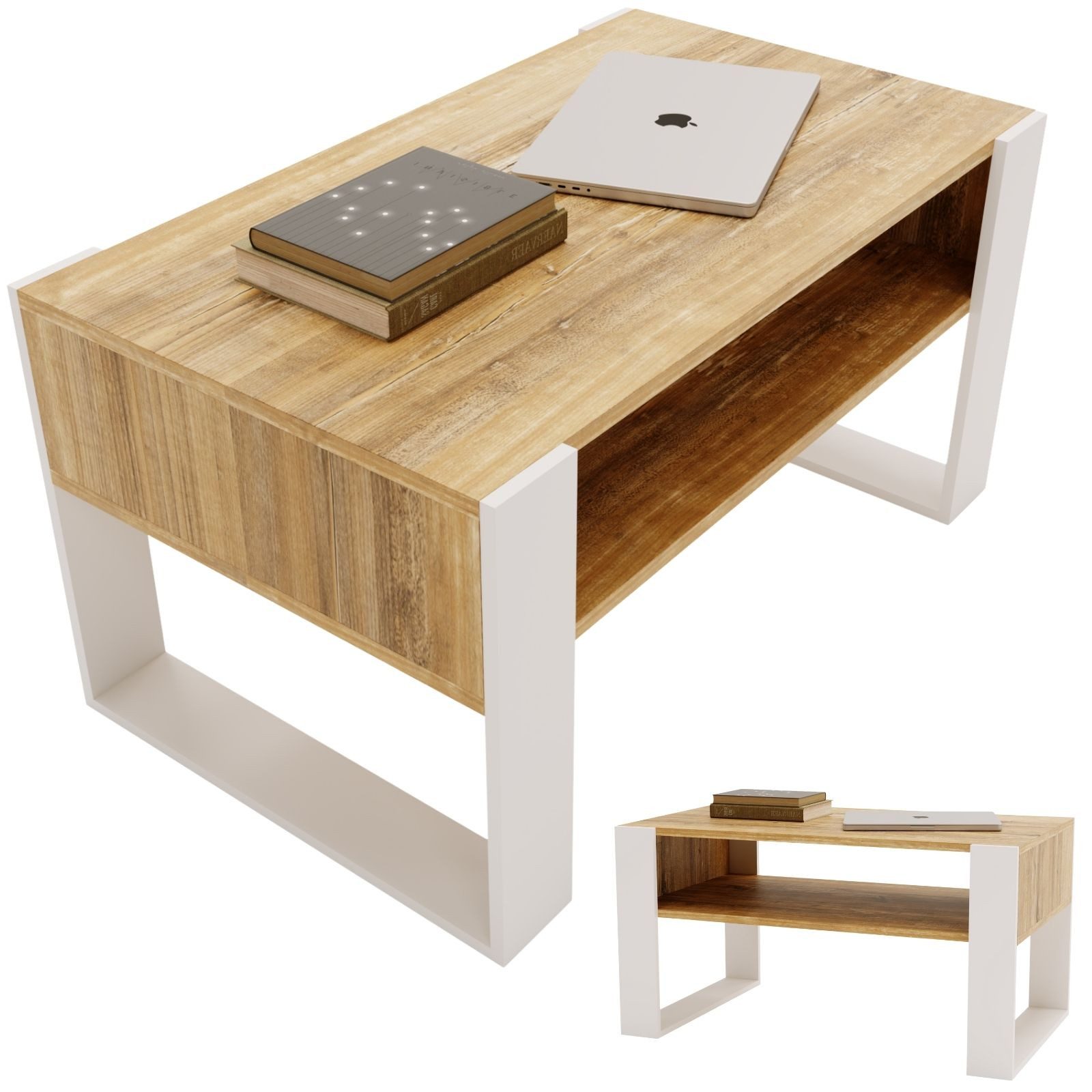 CraftPAK Couchtisch Wohnzimmer Tisch für Couch günstig online kaufen