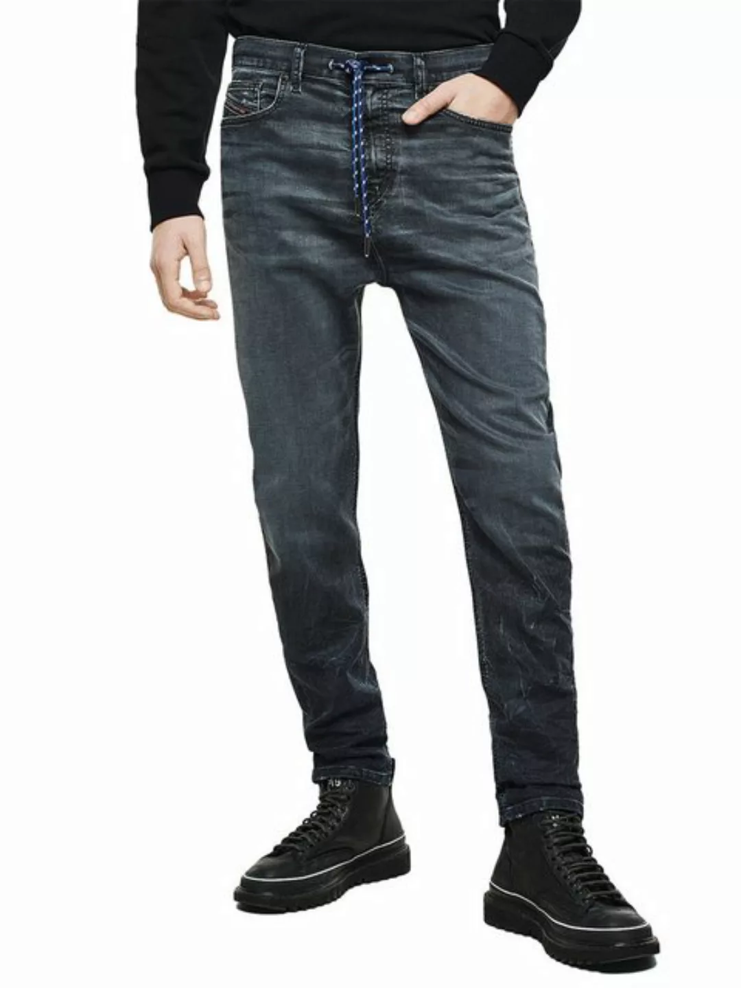 Diesel Tapered-fit-Jeans Super Stretch JoggJeans - D-Vider 069MD - W30 L32 günstig online kaufen